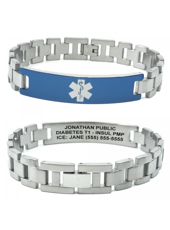 Male Medical ID Bracelets in Daily Living Aids