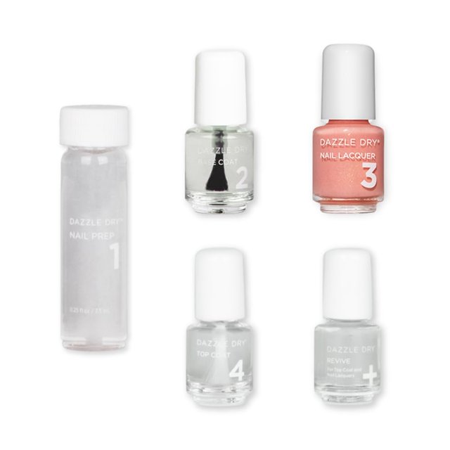Kit de uñas Dazzle Dry Mini, sistema de 4 pasos Sunset Glow, 5 manicuras
