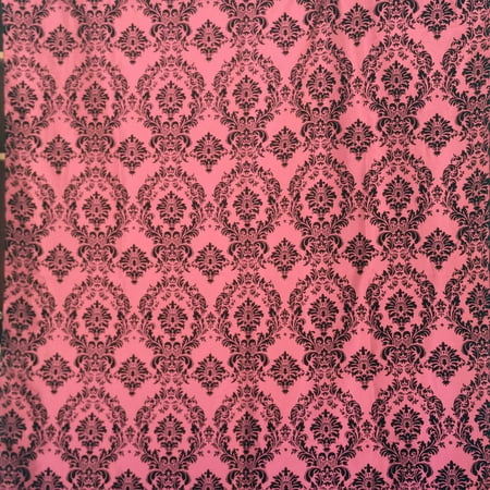 Polyester Taffeta with Velvet Flocked Damask Fabric 58 Wide by 36 (1-Yard) for Arts Crafts & Sewing Polyester Taffeta with Velvet Flocked Damask Fabric 58 Wide by 36 (1-Yard) for Arts Crafts & Sewing