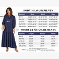 thumbnail image 4 of Luniro Boho Maxi Dresses for Women Floral Flowy Loose Fit 3/4 Sleeve Fall Summer Wedding Guest Dress, 4 of 9