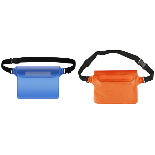 Impermeable Con Correa Ajustable para La Cintura Seca PVC Fanny Pack () Azul