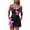 Pink, variant on One Piece Swimsuit Women Floral Printing Slim Tummy Control Bathing Suit Sports Surf Sporty Modest Swimwear