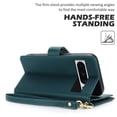thumbnail image 2 of TECH CIRCLE For Google Pixel 8 Wallet Case with Card Holder,PU Leather Flip Folio Shell Magnetic Closure Wrist Strap Kickstand Shockproof Protective Cover for Google Pixel 8 6.2" 2023,Green, 2 of 6