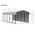 thumbnail image 4 of Arrow 10 x 24 x 7 ft Eggshell Carport With 1 Side Wall Kit, 4 of 16