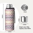 thumbnail image 7 of Modern 20oz Stainless Steel Thermal Bottle with Tea Filter and Cup Lid, Vacuum Insulated Coffee Mug with 316L Inner Liner, Leakproof Travel Thermos for Office, Commute & Outdoor, 7 of 7