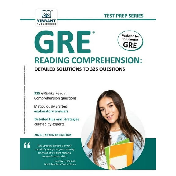 GRE Reading Comprehension: Detailed Solutions to 325 Questions, (Paperback)