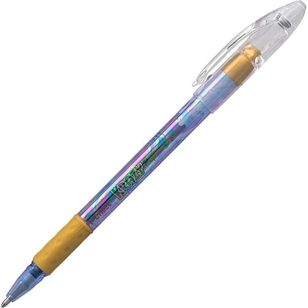 Pentel Krazy Pop Iridescent Gel Pen, (1.0mm) Bold line, Blue & Gold Ink (K91-DXC)