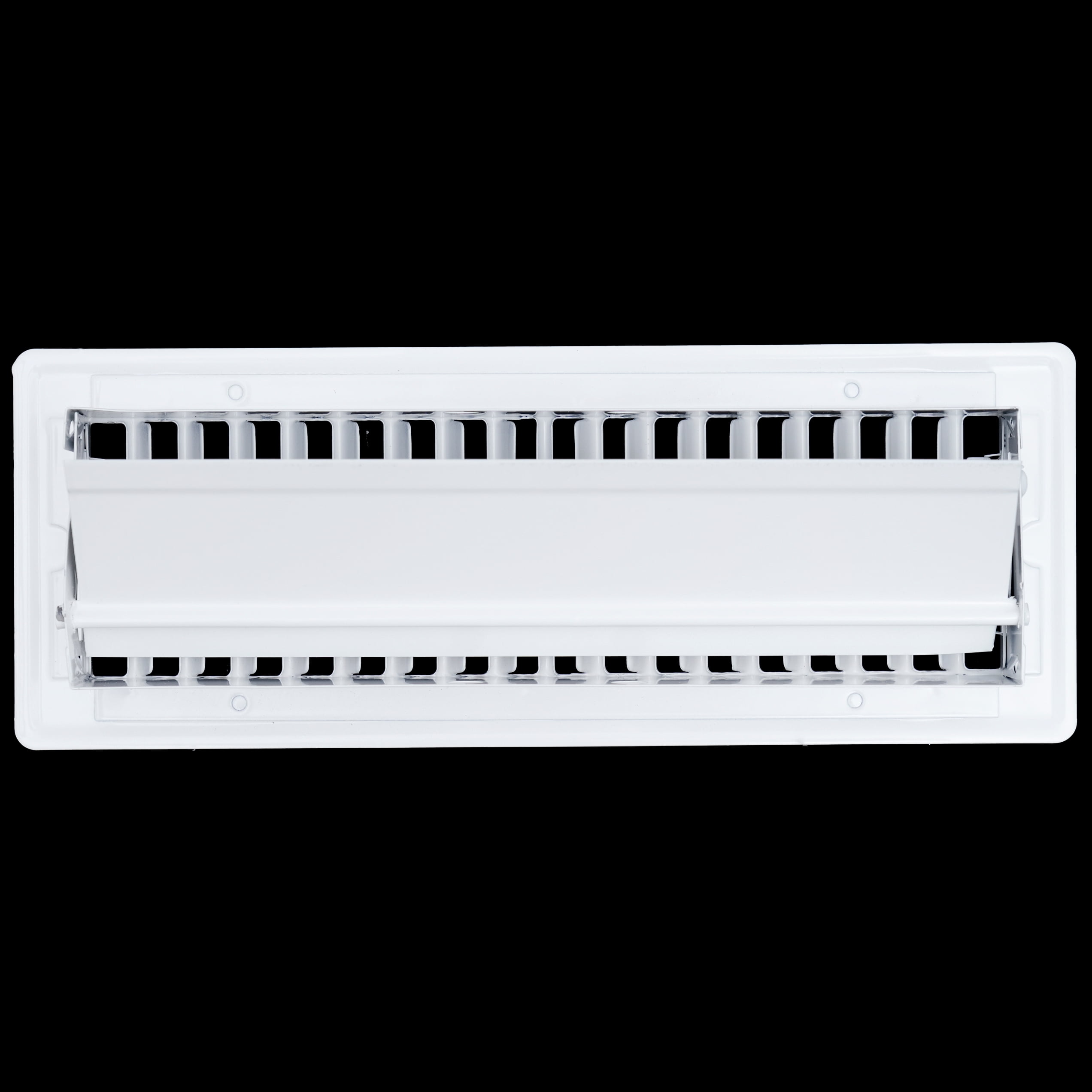Fits 3x10 Duct Opening Floor Register with Louvered Design by Handua | Heavy Duty Walkable Design with Damper | Floor Vent Grille | Easy to Adjust Air Supply Lever | White