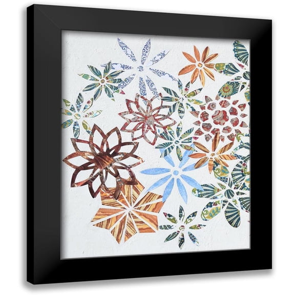 Avondet, Natalie 12x14 Black Modern Framed Museum Art Print Titled - Kaleidoscope Cut Outs I