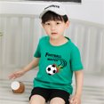 thumbnail image 2 of Akiihool Graphic Tees Boys Boys Basic Short Sleeve Tee(Green,4-5 Years), 2 of 3