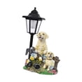 thumbnail image 2 of Estatua de perro para jardín Zulema con luces solares 2 perros blancos, 2 of 8