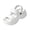 White, variant on Versatile Convertible Slides, Women Flat Sandals, Women's Platform Two-Strap Sandals, Convertible Back Strap Eva Slides, Chunky Open-Toe Shoes for Summer Casual Wear, Black 7.5