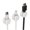 White, variant on CIYISON 3Pcs Cord Clips Adhesive Cable Holders for Desk Nightstand Car Cord Holder