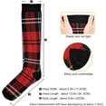 thumbnail image 3 of FREEAMG French Plaid Compression Socks for Women Men,Knee High Stockings for Athletic Sports,Running,Travel (20-30mmHg), 3 of 7