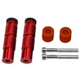 thumbnail image 1 of 1 Ensemble de Repose-Pieds Antidérapant en Alliage d'Aluminium Repose-Pieds Rond pour Moto DIY (Rouge), 1 of 8