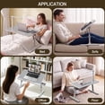 thumbnail image 7 of PHANCIR Adjustable Lap Desk with LED Light, Laptop Desk for Bed with Cooling Fan, Folding Laptop Tray for Work, Study, Reading (Gray), 7 of 7