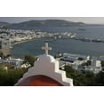thumbnail image 2 of Young, Bill 18x13 White Modern Wood Framed Museum Art Print Titled - Greece, Mykonos, Hora Town and bay overlook, 2 of 4