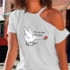 thumbnail image 3 of Camiseta suave y ligera de manga corta a la moda para ir de compras, viajar, senderismo XL Yuyangstore Camiseta para mujer, 3 of 8