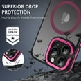 thumbnail image 6 of GAOBAO Magnetic for iPhone 15 Pro Max Case, Compatible with MagSafe, Screen & Camera Protection, Translucent Matte Shockproof Protective Cover, 6 of 8