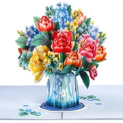 Winter Wonderland Oversized Pop Up Card with HugePop Bouquet