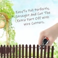 thumbnail image 2 of 4 Pack 35 Inch Mini Fairy Garden Fence, Waterproof Wood Ornament Decor for Garden Accessories, 2 of 8