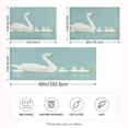 thumbnail image 2 of Yayeee Pillowcase Standard Size Set of 2 Satin Wrinkle Resistant Pillow Case, White Cartoon Swan, 2 of 7
