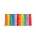 thumbnail image 2 of Rainbow Striped Table Skirt, Wrinkle Resistant Decorative Table Skirt with Ruffle Header, Colorful Table Cover, for Party, Banquet, Home Decor, 2 of 5