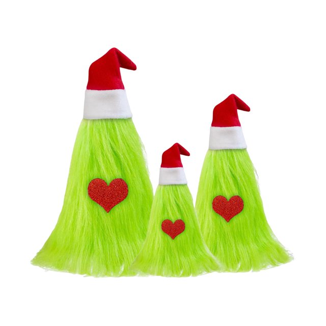 3 figuras de peluche para de , decoración navideña, regalo creativo, centro de mesa artificial para casa, porche, oficina, fiesta. Con sombrero