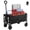 Black, variant on Gianna Collapsible Folding Wagon, Heavy Large Capacity Garden Wagon, Big Bucket Beach Cart with Multi-Terrain Brake Wheels for Outdoor Camping, Shopping, 28.7" X 18.7" X 35.4",Black