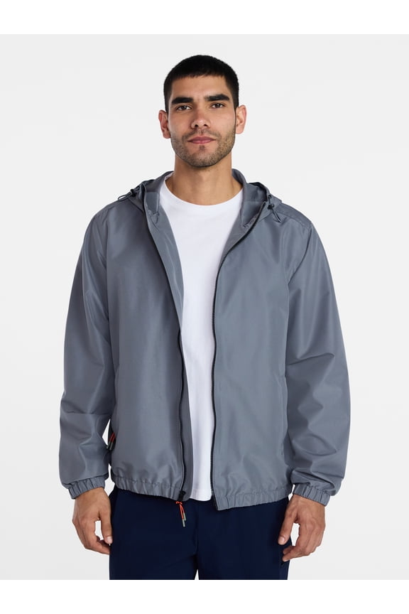 Men's and Big Men's Vented Windbreaker Jacket, Sizes S-3XL