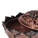 thumbnail image 3 of Lotus Incense Burner Vintage Style Flower Shaped Alloy Incense Holder for Home Decoration Antique Bronze, 3 of 4