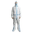 thumbnail image 2 of Dustproof Protective Overall 39x29x5cm Front Zip Closure Elastic Waist Cuff Non Woven Fabric Disposable Protective Clothing, 2 of 8