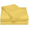 thumbnail image 3 of Home Sweet Home Dream Striped 1200 TC Egyptian Cotton Deep Pocket Bed Sheet Set Gold Fully Elasticized Fitted Sheet,Cooling King, 3 of 5