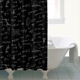 thumbnail image 4 of Math Equations Calculus Symbols Black Pattern Shower Curtain 72"x84" ,Bathroom Decorative Shower Curtains Set with 12 Hooks,Modern Waterproof Washable Shower Curtain, 4 of 6