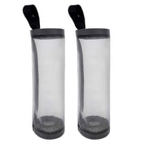 MISSMILE 2Pcs Plastic Bag Holder,Collapsible Fabric Storage Dispenser for Home,Wall Mount Grocery Bag Organizer