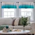 thumbnail image 4 of LALILO Kitchen Curtain Valance Sandy Beach North Shore Rod Pocket Window Curtain 52"x 18" Set of 2, 4 of 5
