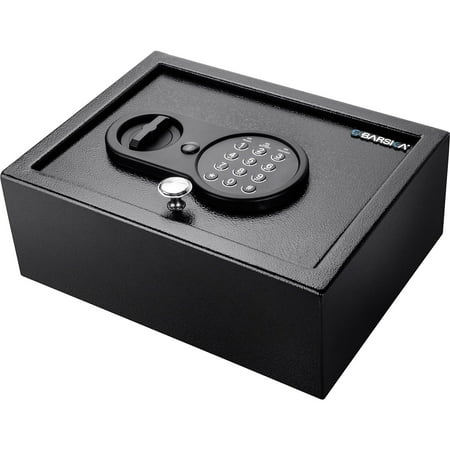 UPC: 0790272001576 | Barska AX12622 Top Opening Keypad Security Drawer Safe  0.21 Cubic ft