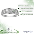 thumbnail image 5 of Vir Jewels 1/3 CTTW Lab Grown Diamond Wedding Band in Sterling Silver Female Adult, 5 of 6
