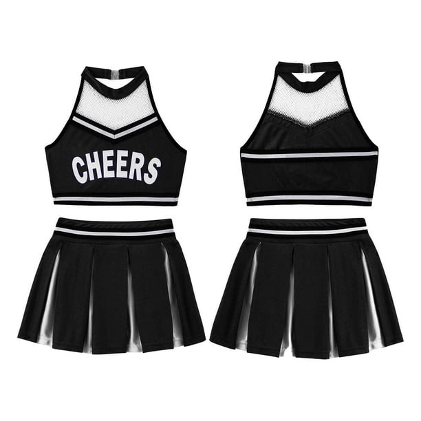 renvena Girls Cheer Leader School Costume Uniform Children Cheerleading