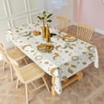 thumbnail image 3 of White Gold Sun Moon Cloud Pattern Rectangle Tablecloth 60"x120",Waterproof Polyester Rectangle Table Cloth, Wipeable Spillproof Polyester Tablecloth for Dining, Camping, Indoor and Outdoor, 3 of 6