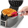 thumbnail image 2 of i Kito Mini Easy-Grip Waffle Tongs Lift Turner Holder, Non-Slip Silicone Handle Black, 2 of 6