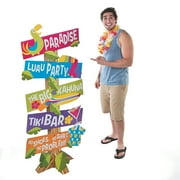 Paradise Luau Directional Sign - Party Decor - 1 Piece