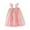 Hot Pink, variant on Toddler Girls Rainbow Dress - Flutter Sleeve Tie Dye Tutu with Sequin for Party, Princess Play & Celebration,3-4 Years