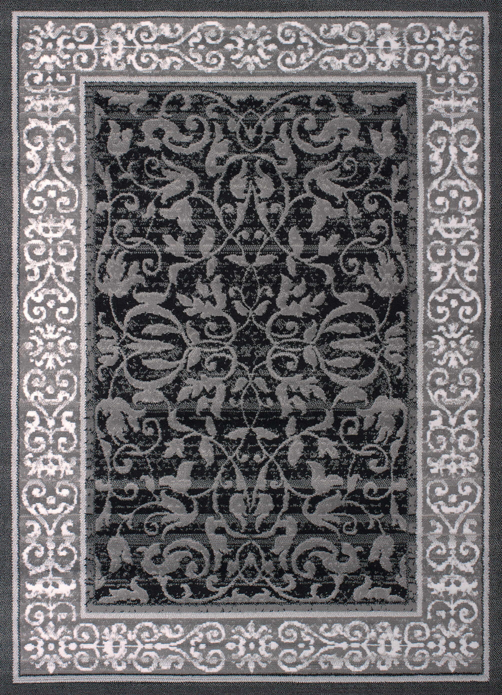 United Weavers Plaza Genevieve Runner Rug, Bordered Pattern, Grey, 2'3 X 7'2" - image 4 of 6