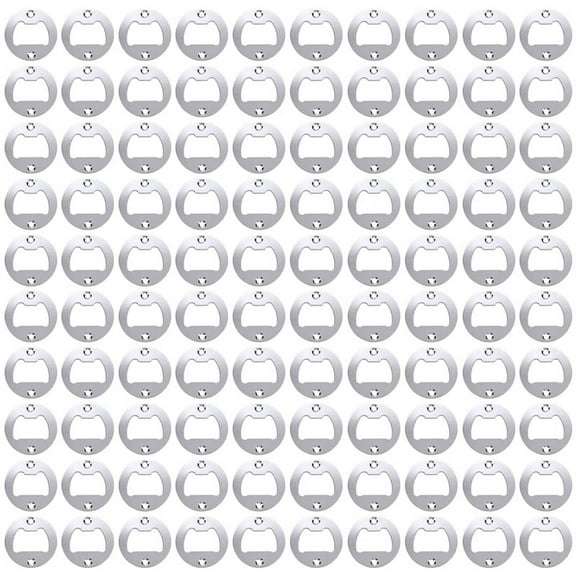 100X Bottle Opener Part with Countersunk Holes Strong Polished Bottle Opener Insert Parts