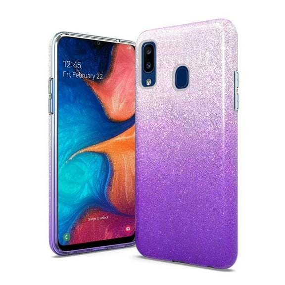 GSA Gradient Glitter Candy Case for Samsung Galaxy A20/A50 - Purple