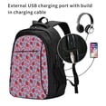 thumbnail image 2 of Balery Strawberries Print USB Charging Backpack for Men and Women - Water-Resistant, Anti-Theft Laptop Backpack with USB Port for Travel, Work, School, and College, 2 of 7