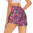 thumbnail image 3 of Disketp Summer Flamingo Print Women's Shorts Workout Shorts for Athletic Gym Running Shorts with Phone Pockets XX-Large, 3 of 8