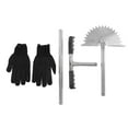 thumbnail image 2 of Lawn Edger, Saw Tooth Blade Stainless Steel Easy To Install Long Handle Manual Lawn Edger Half Moon Durable  For Driveways, 2 of 8