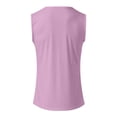 thumbnail image 6 of Workout Tank Tops Men Lightweight Breathable Ribbed Knit Slim Fit Scoop Neck Muscle Sleeveless Shirt Athletic Gym Tanks, 6 of 6